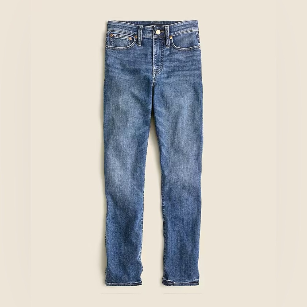 J. Crew curvy vintage slim straight jeans in warm surf wash